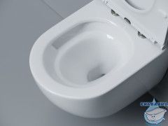 Унитаз подвесной безободковый Ceramicanova Alba CN11005T с сиденьем быстросъемным Soft Close (микролифт)