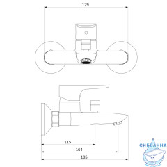 Смеситель для ванны Damixa RedBlu Origin Evo 2 781000000 (хром)