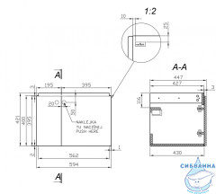 Тумба Cersanit Colour 60 белый с раковиной Cersanit Como 60