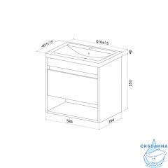 Тумба под раковину Iddis Zodiac X 60 см ZDX60WNi95