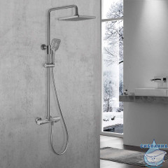 Душевая система Vincea Next 250 1 режим VSFS-1N1TGM (вороненая сталь)