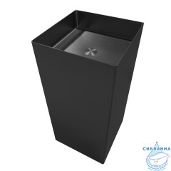 Раковина отдельностоящая ABBER Wasser Kreis AF2413MB черная матовая