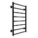 Полотенцесушитель водяной Terminus Аврора П8 50х80 (нижнее подключение) (черный матовый)