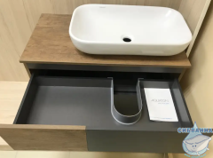 Тумба Акватон Терра 85 с раковиной Infinity  60 дуб кантри/антрацит