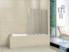 Шторка для ванны Bas Screen GR5-120-C-CH профиль хром, стекло прозрачное