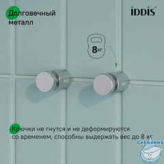 Комплект одинарных крючков, сплав металлов, Petite, сатин, IDDIS, PET2SS1i41