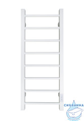 Полотенцесушитель электрический Санприз Прима П8 30х80  (белый матовый) (подключение универсальное)