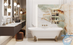 Ванна из литьевого мрамора Esse Capri 170x75