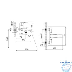 Смеситель для ванны Iddis Zodiac ZODSB02i02WA (хром)