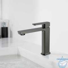 Смеситель для раковины Vincea Next VBF-1N1GM (вороненая сталь)