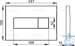 Кнопка смыва Alcaplast M370 (белый матовый)