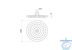 Верхний душ Aquatek 220 1 режим AQ2086CR