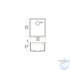Кухонная мойка Omoikiri Bosen 38-U-BL 4993157 черный