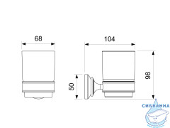 Стакан Aquatek Классик AQ4504PG