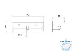 Держатель туалетной бумаги Aquatek Оберон AQ4909MB