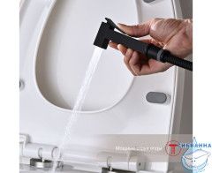 Встраиваемый смеситель Raglo R01.52.06 с гигиеническим душем (черный)