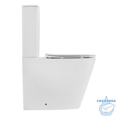 Унитаз напольный Abber Rechteck AC1210TMW с бачком и сиденьем Soft Close (микролифт)