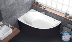 Акриловая ванна C-BATH Aqua 140x80 L с каркасом