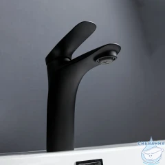 Смеситель для раковины Calypso CS1087-6 (черный матовый)