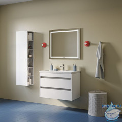 Тумба с умывальником, подвесная, 80 см, белый, Zodiac X, IDDIS, ZDX80W0i95K подходит умыв. 4078000i28