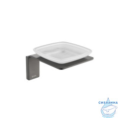 Мыльница, матовое стекло, сплав металлов, Slide, графит, IDDIS, SLIGMG0i42