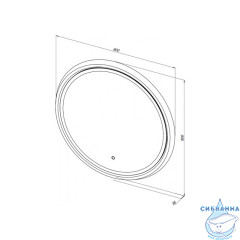 Зеркало Aquanet Дакар 80 241820 белый глянец