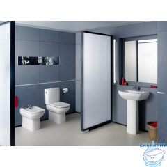 Унитаз напольный Roca Dama Senso Compacto 342518000 с бачком и сиденьем быстросъемным Soft Close (микролифт)