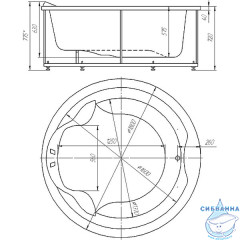 Акриловая ванна Aquatek Аура 180 с каркасом
