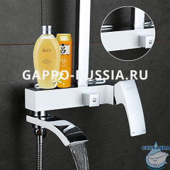 Душевая система Gappo G2407-8 300 1 режим (хром/белый)