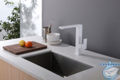 Смеситель для кухни Abber Daheim AF8214W (белый)