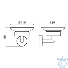 Мыльница Raglo R320.02.09 (графит)
