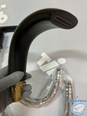 Смеситель для ванны на борт Timo Helmi 4020/03Y с аксессуарами (черный матовый)