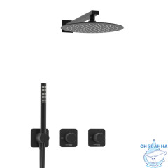Душевая система Wasserkraft 250 1 режим A5251.299.219.258.302.242.217 (черный матовый)
