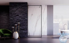 Walk-in Veconi Корато 70 профиль черный, стекло прозрачное KR81B-70-01-C8