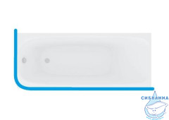 Карниз для ванны Aquatek для прямоугольных ванн Г-образный 170x70 см KARN-0000006