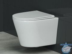 Унитаз подвесной безободковый Ceramicanova Forma Rimless CN3011 с сиденьем быстросъемным Soft Close (микролифт)