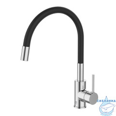 Смеситель для кухни с гибким изливом, глянцевый хром, Meal, Milardo, M01SB0FM05