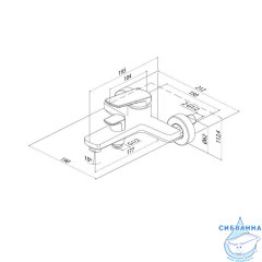 Смеситель для ванны Iddis Ever EVESB00i02WA (хром)