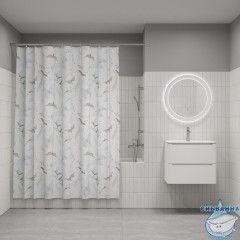 Штора для ванной, 200x180 см, Полиэстер, IDDIS, BP05P18i11
