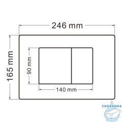 Комплект подвесной унитаз ABBER Rechteck AC1201MB черный матовый с инсталляцией AC0105 и кнопкой AC0120MMG золото матовое