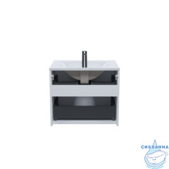 Тумба с умывальником Iddis Bild 60 см белый матовый