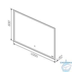 Зеркало Am.Pm Spirit v2.0 100 см M71AMOX1001SA