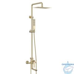 Душевая система Lemark Ursus 300 1 режим LM7262BG (брашированное золото)