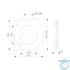 Крышка-сиденье AM.PM Bourgeois Deco C677851WH