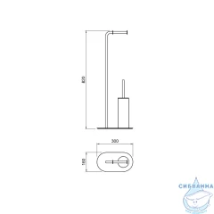 Стойка с аксессуарами Aquatek Оберон AQ4231MB