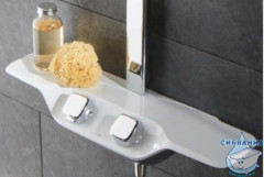 Душевая система  Kludi Coockpit Discovery 400 1 режим 8020091-00 (хром/белый)