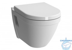 Унитаз подвесной безободковый Vitra S50 Rim-Ex 7740B003-0075 с сиденьем Soft Close (микролифт)