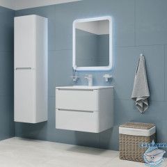 Тумба с умывальником, подвесная, 60 см, белая, Edifice, IDDIS, EDI60W0i95K