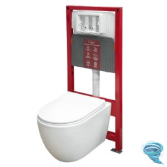 Инсталляци Calypso Beta с унитазом Calypso CS46UQ-OKS c сиденьем Soft close (микролифт) B46UQ-OKS-SET