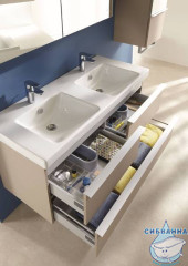 Тумба Jacob Delafon Odeon Up 137 квебекский дуб с раковиной Odeon Up 140